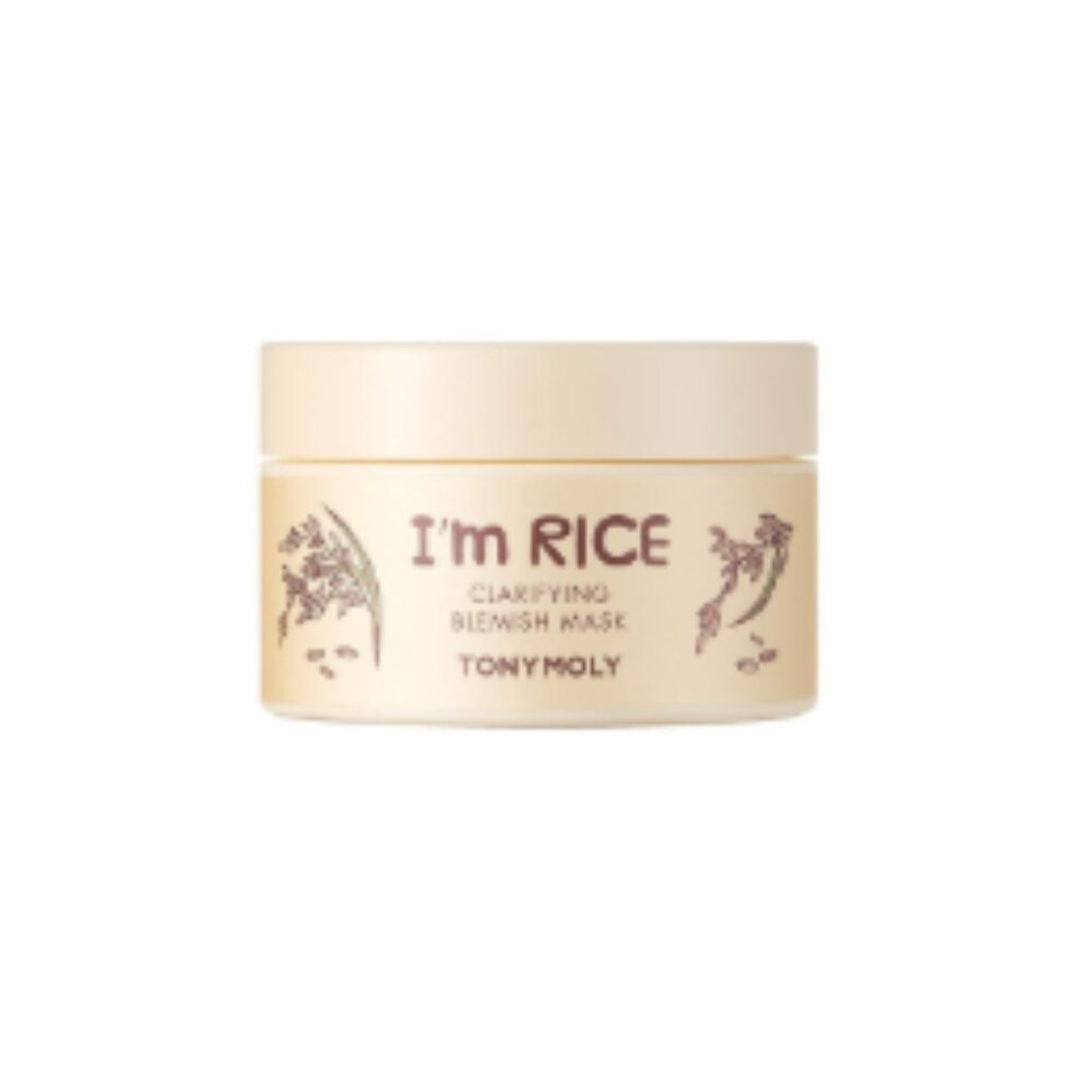 TONYMOLY I'm Rice Clarifying Blemish Clay Mask, Facial Mask Travel Size